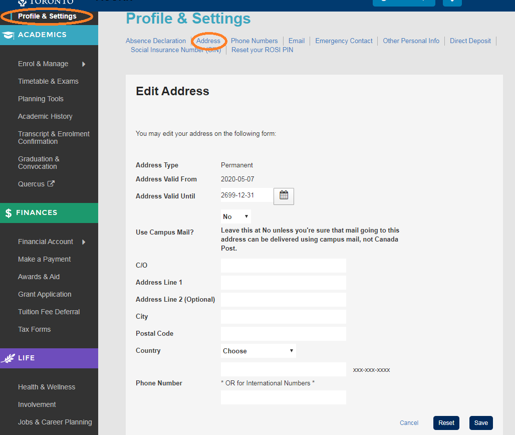 Diploma Delivery Address Guide The Office of the Governing Council